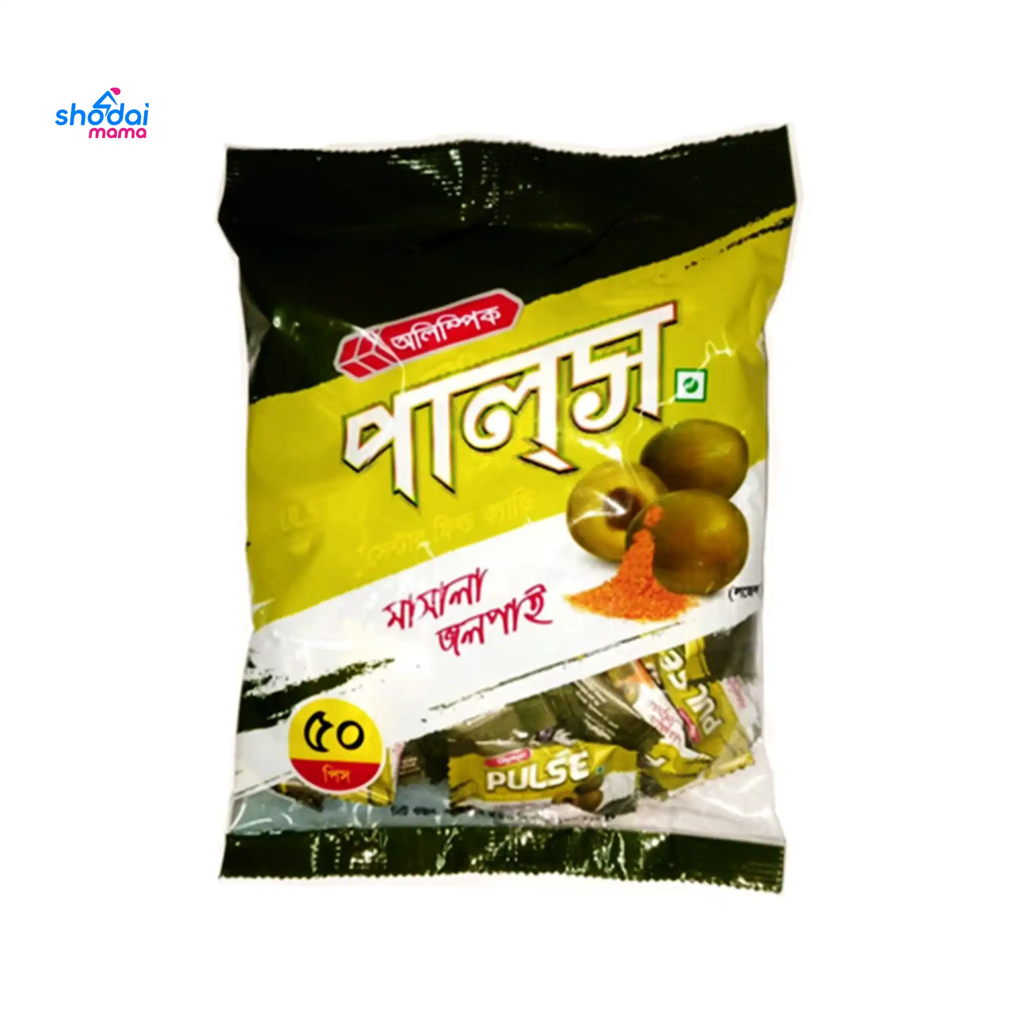 Olympic Pulse Masala Jolpai Candy Pouch Pack 50Pcs